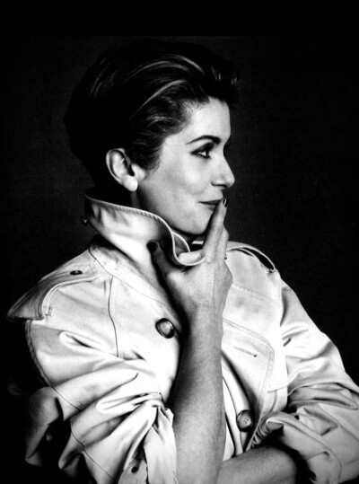 Catherine Deneuve photographed for Vogue Italia, 1993.