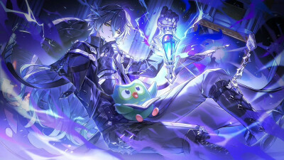 【原神 × 多邻国联动日推商稿Vol.9】
感谢画师：voyager_1126（X）绘制作品 ​​​
原神 菲林斯