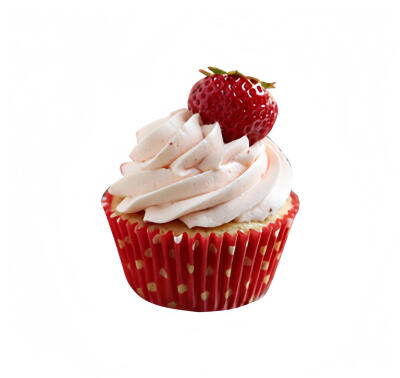 草莓甜品白底头像