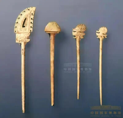 商代 骨笄 河南安阳殷墟妇好墓出土 中国国家博物馆藏