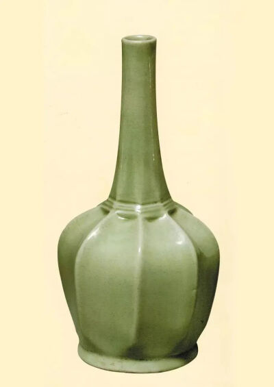 唐代 越窑秘色瓷八棱瓶法门寺唐代塔基地宫出土法门寺博物馆藏