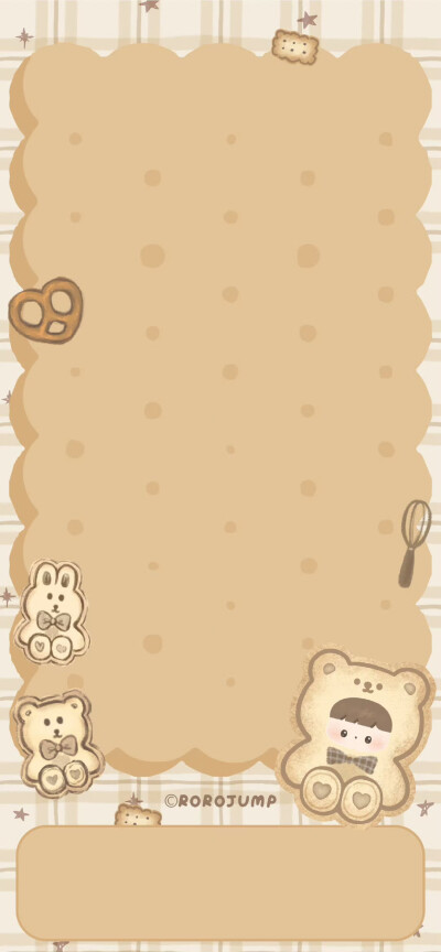 圆圆的小熊饼干