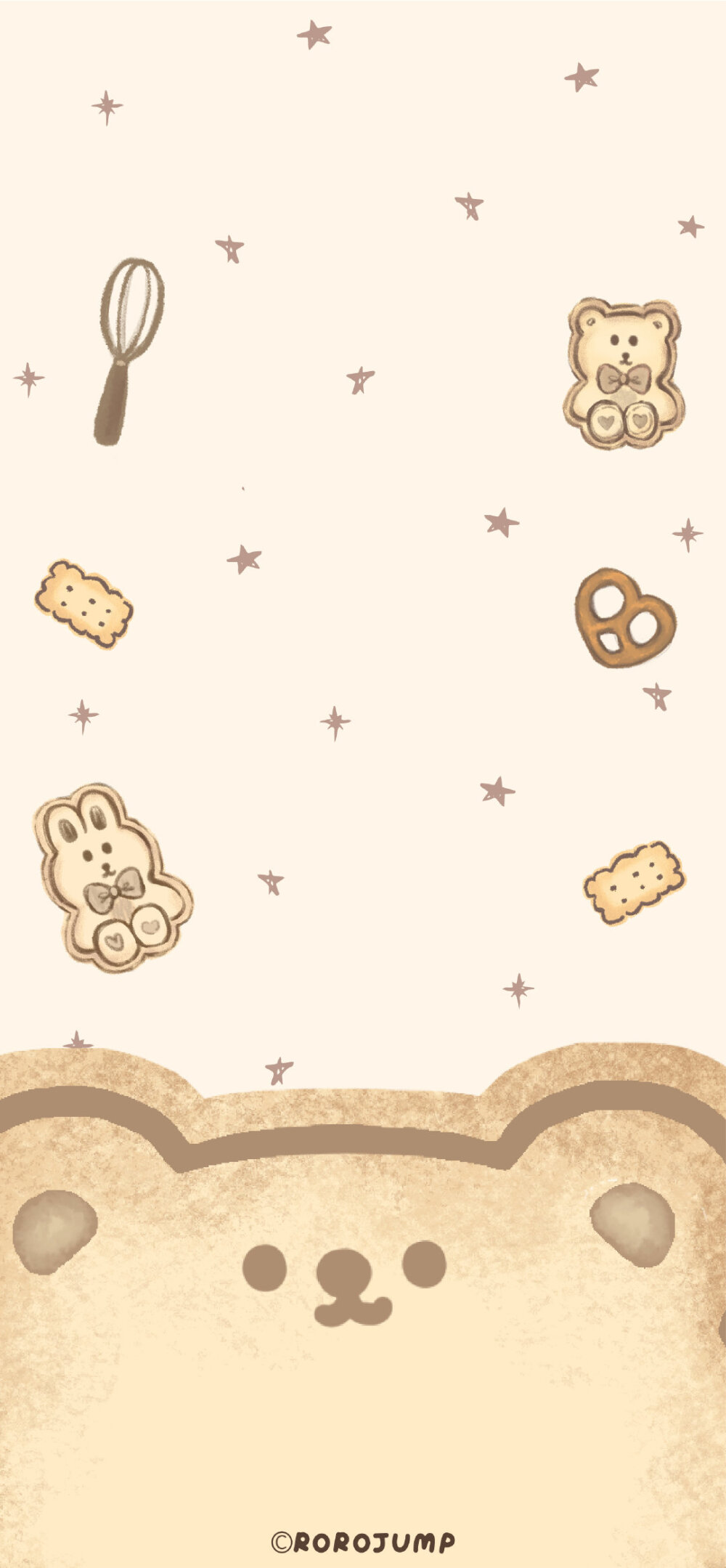 圆圆的小熊饼干