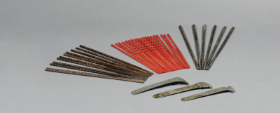 清早期 乌木、骨制筷子