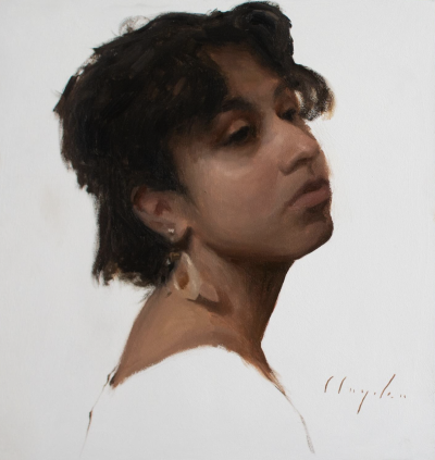 萨姆·克莱登是英国当代写实肖像与风景画家。他的艺术结合了19世纪现实主义、自然主义、文艺复兴与巴洛克风格，并融入印象派对光线与色彩的探索。克莱登强调“自然、光线、氛围与色彩设计”的力量，以油画捕捉人物与…