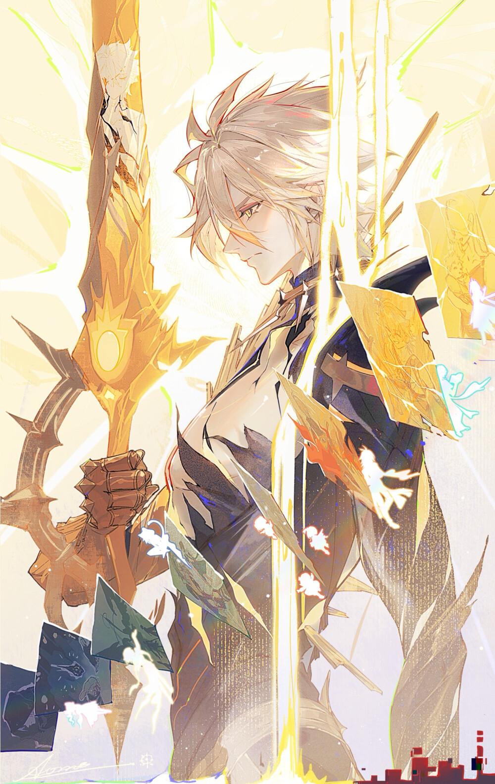 白厄 卡厄斯兰那 崩坏星穹铁道
画师未知（部分来源白厄pv评论区）