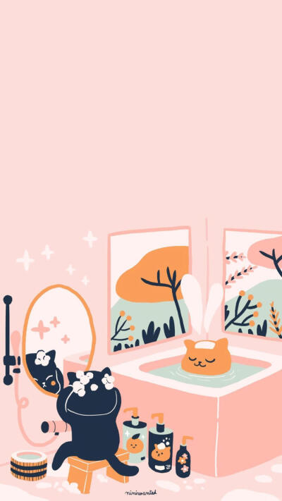 猫咪插画 画师:Jenny-Lelong