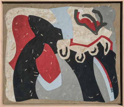 《甲马-安行无忧》60cmX70cm 布面岩彩 2016