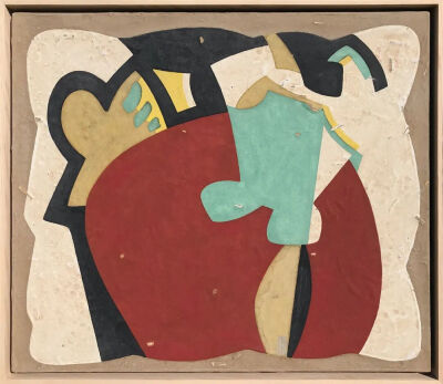 《甲马-以守为攻》60cmX70cm 布面岩彩 2017