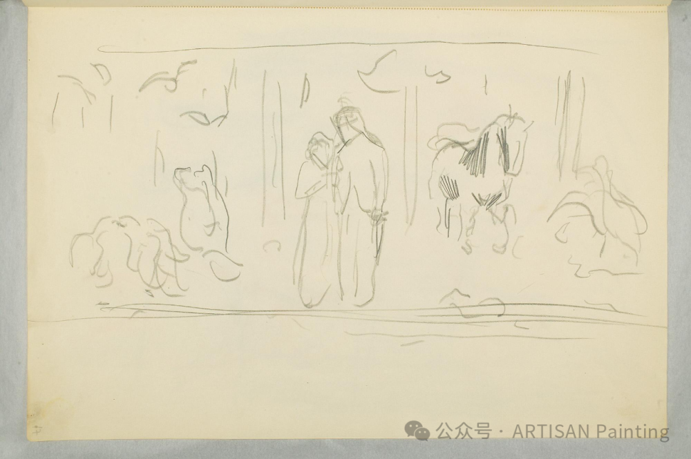 爱德华·蒙克(Edvard Munch)——Sketchbook-速写本（1912-1914）