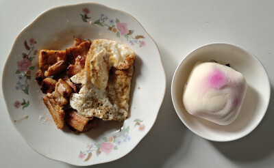 11.8 炒肉煎蛋 火龙果大福