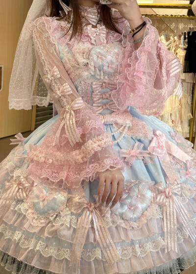 爱你的心简直就是我的梦中情裙啊，这个姬袖简直不要太美