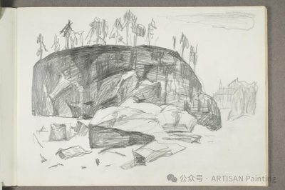 爱德华·蒙克(Edvard Munch)——Sketchbook-速写本Ⅰ（1912-1915）