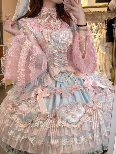 爱你的心简直就是我的梦中情裙啊，这个姬袖简直不要太美