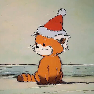 小动物的圣诞头像 ​​​