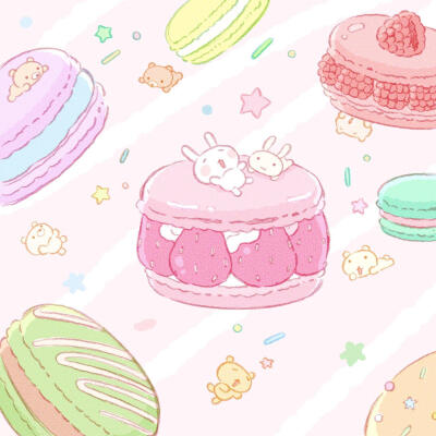 可爱萌物背景图插画
twi（X）©️：summernight_12_