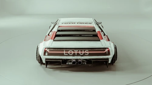 Lotus跑车 re 汽车 跑车 后视图 4K
