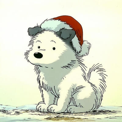 小动物的圣诞头像 ​​​