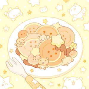 可爱萌物背景图插画
twi（X）©️：summernight_12_