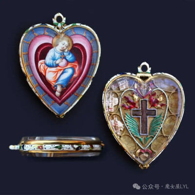 约1630-40年 早期巴洛克风格心形圣物盒