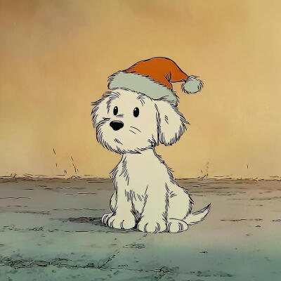 小动物的圣诞头像 ​​​