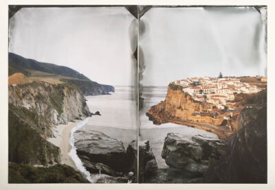 《Two Stone Rafts》重新诠释了葡萄牙作家若泽·萨拉马戈魔幻现实主义小说《石筏》的文学主题。戴思乐（Hugo Teixeira），2023