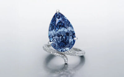 “梅隆蓝钻”彩钻及钻石戒指即将拍卖。