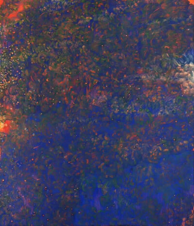 梁远苇，《FS01W•OR-•B-•Y-》亚麻布上油画，140cm × 120 cm，2025年