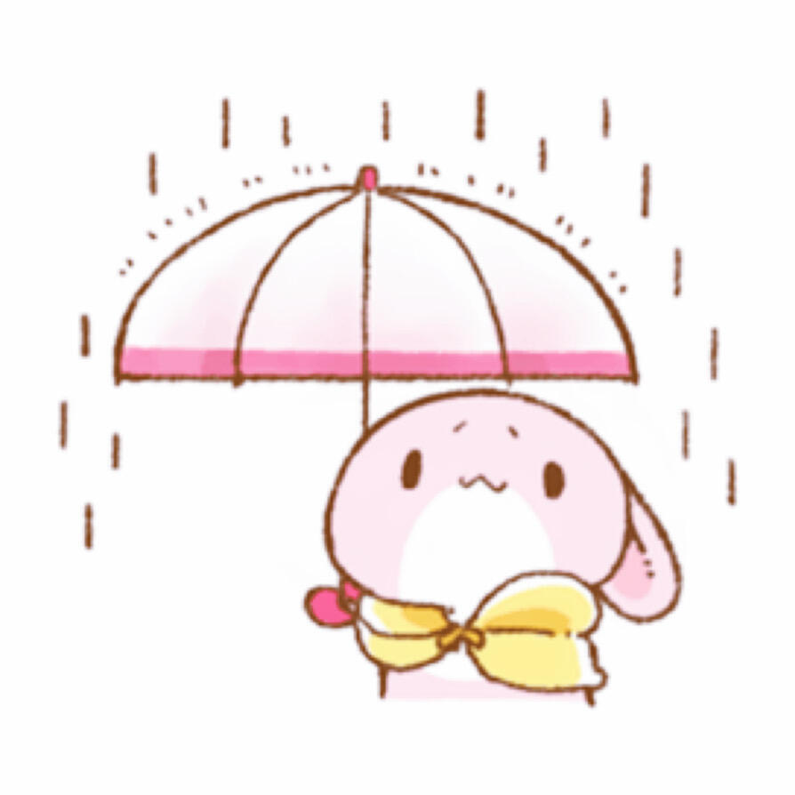 粉色小兔子可爱表情包