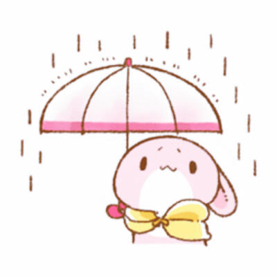 粉色小兔子可爱表情包