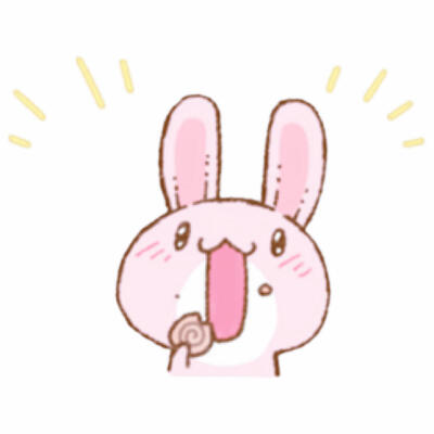 粉色小兔子可爱表情包