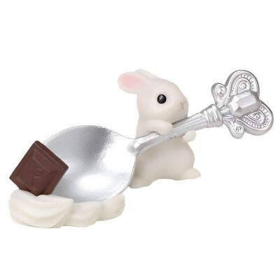 小兔子萌物白底头像