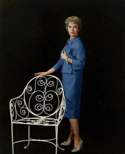 1961年，费雯丽在电影《罗马之春》拍摄造型行型录