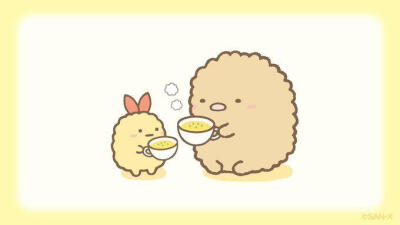 角落生物炸猪排和炸虾