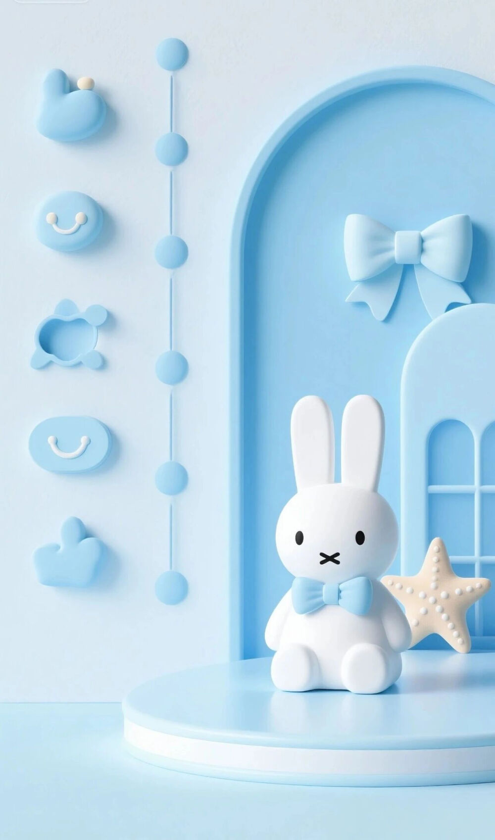 可爱蓝色系壁纸