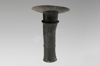 新石器时代 龙山文化蛋壳黑陶高柄套杯山东博物馆藏