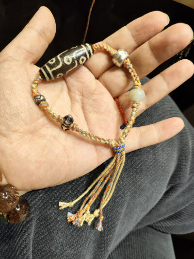 精致手绳，绿松，雷击木