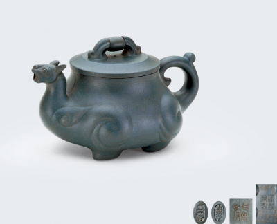 绿泥天威壶 徐秀棠作品中国嘉德2021年秋季拍卖会成交价：RMB 126,500