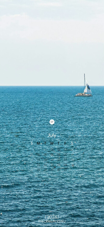 2026.1～9
月历壁纸
cr.@雀斑与吴