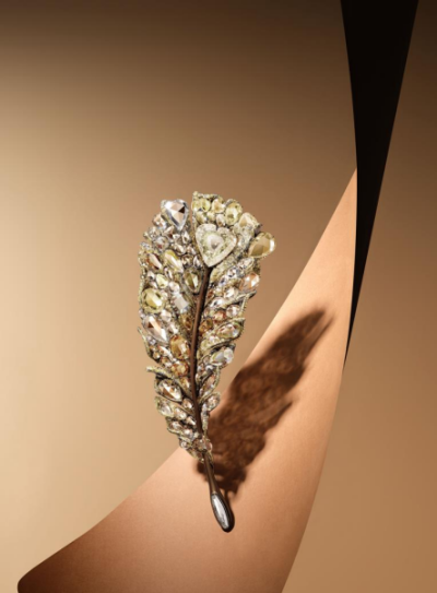 CINDY CHAO 艺术珠宝2023Black Label Masterpiece VI大师系列 光之羽翼胸针