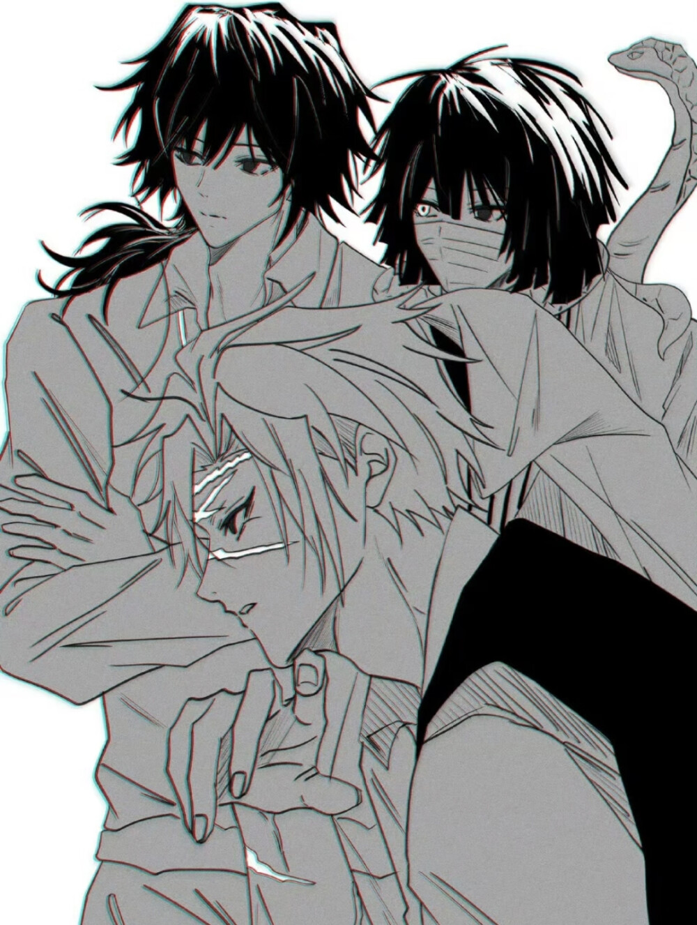 富冈义勇 不死川实弥 伊黑小芭内