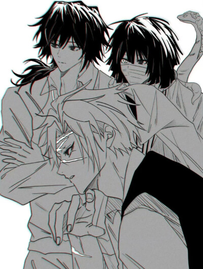 富冈义勇 不死川实弥 伊黑小芭内