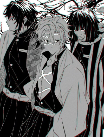 富冈义勇 不死川实弥 伊黑小芭内