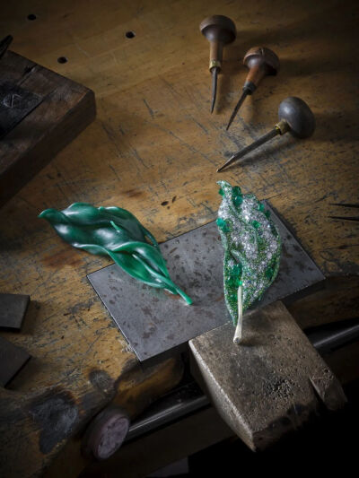 CINDY CHAO艺术珠宝2025 Black Label Masterpiece II大师系列 落地生根胸针