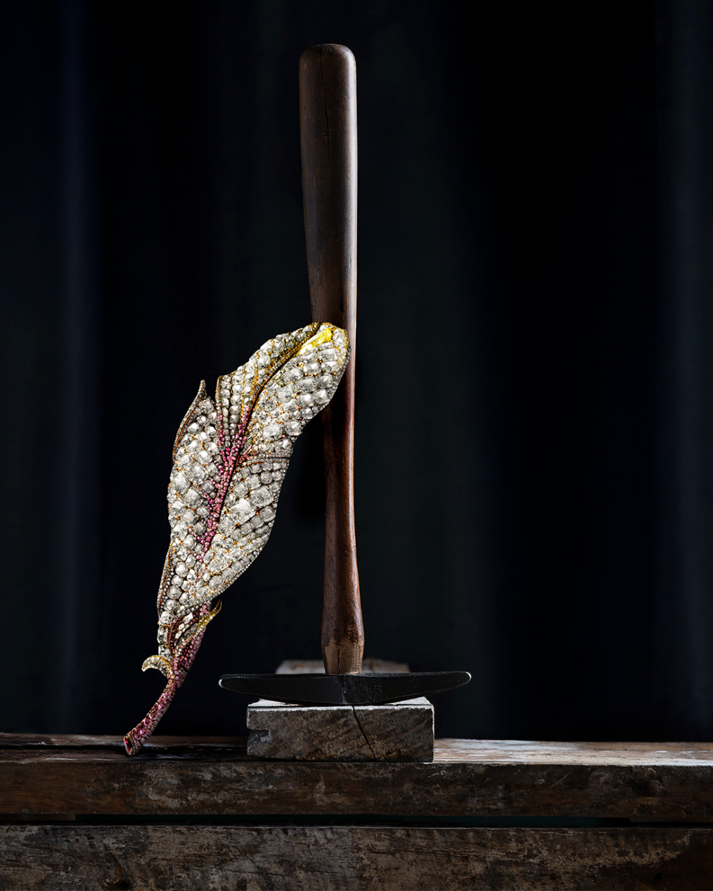 CINDY CHAO 艺术珠宝2024 Black Label Masterpiece VI 大师系列 羽毛胸针