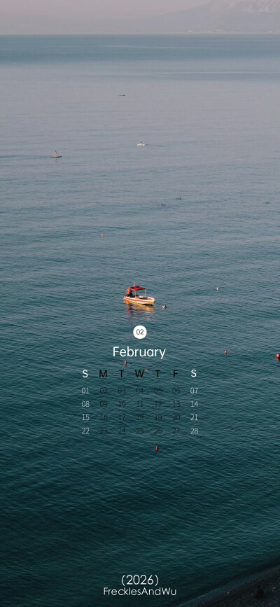 2026.1～9
月历壁纸
cr.@雀斑与吴