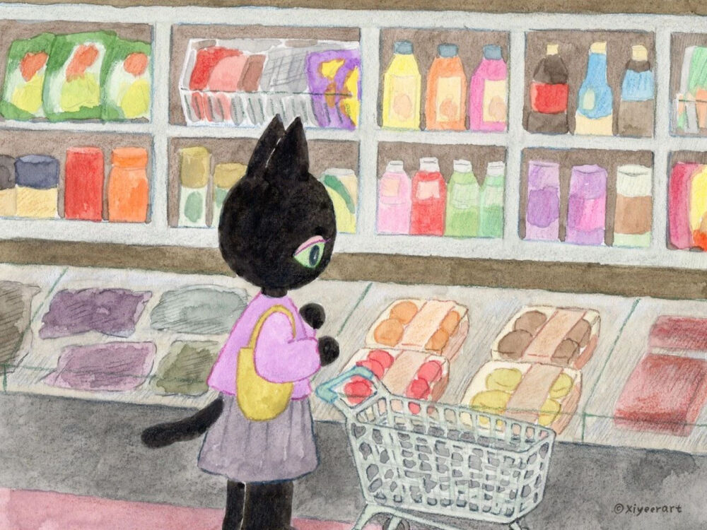 暖心小插画