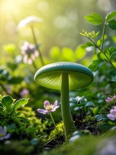 绿色系菌菇