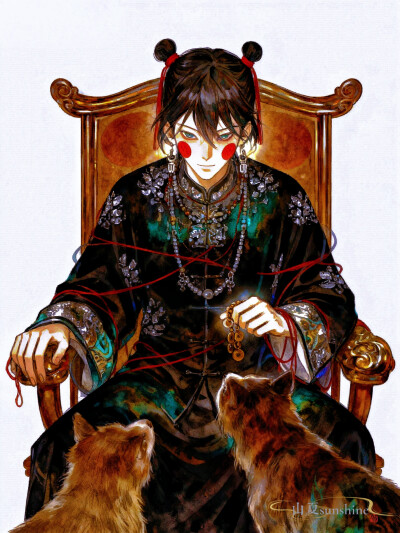 封面故事 |他像是无意中念出了禁忌的咒语，结果召来了往日的幽灵#国漫国风#封面故事#充能计划画画 #审美积累