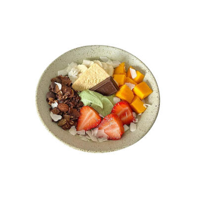 酸奶碗白底头像